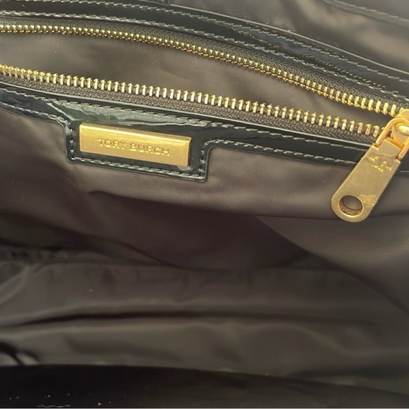 Tory Burch Ella Large Tote Black Nylon patent leather - Picture 13 of 15